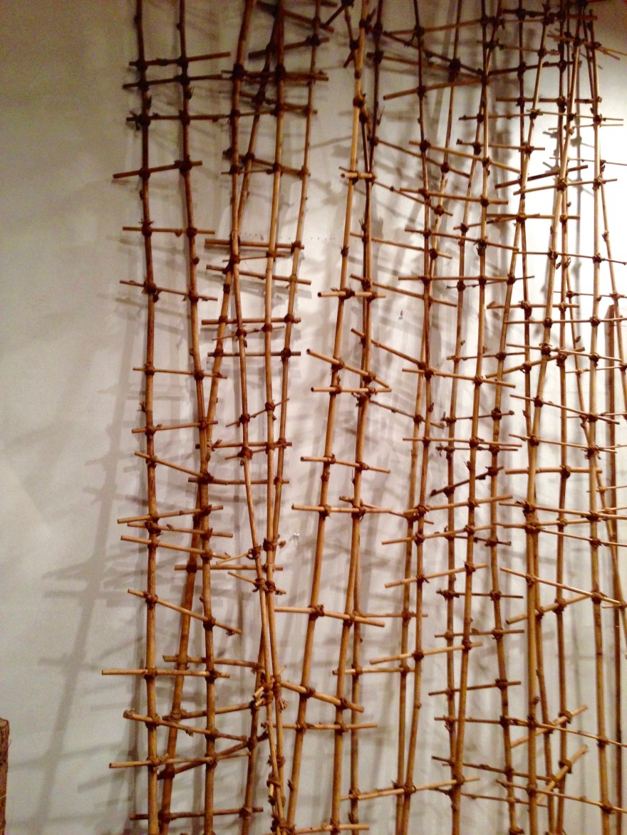 Bamboo, burlap string